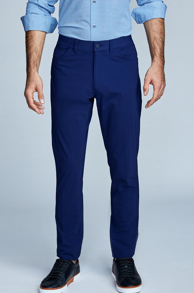 Men's Textile Chino Pants Navy Blue NAVY BLUE