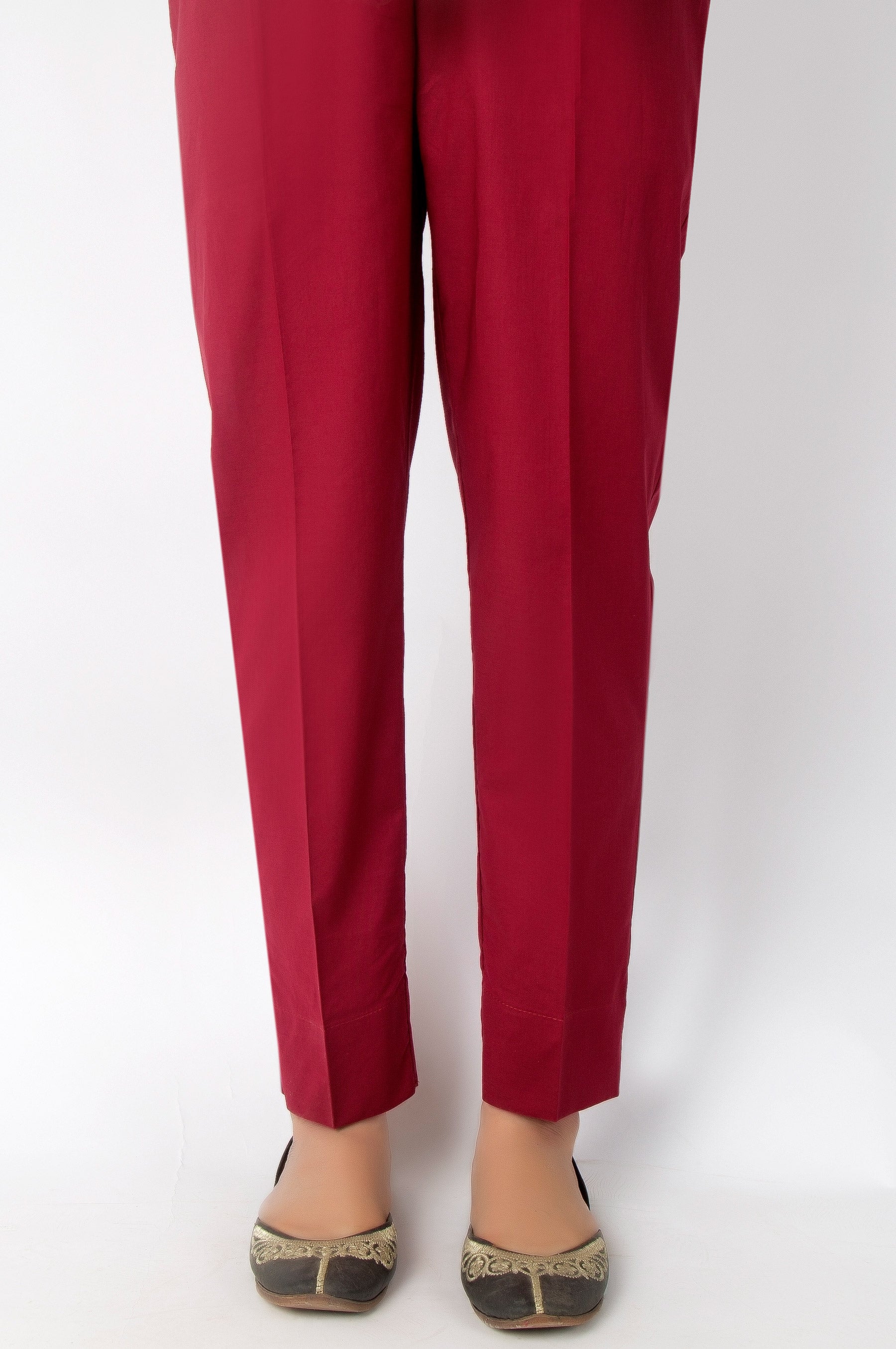 red cigarette pants