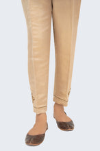 Load image into Gallery viewer, Embroidered Jamawar Cigarette Pants  - Gold
