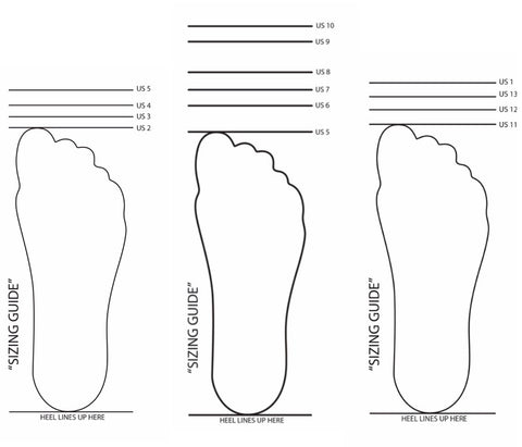 Shoe Size Charts – Ground Up Shop