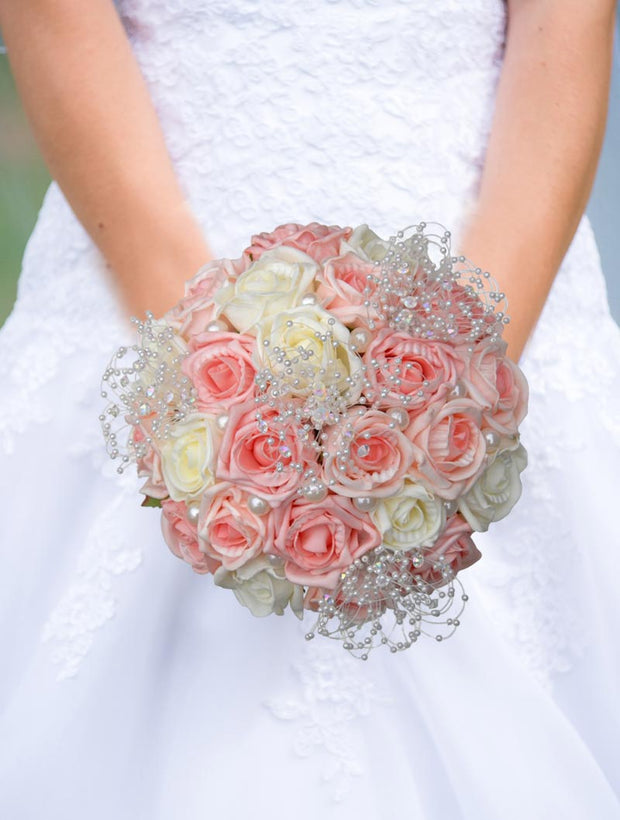 pink flowers for wedding bouquet