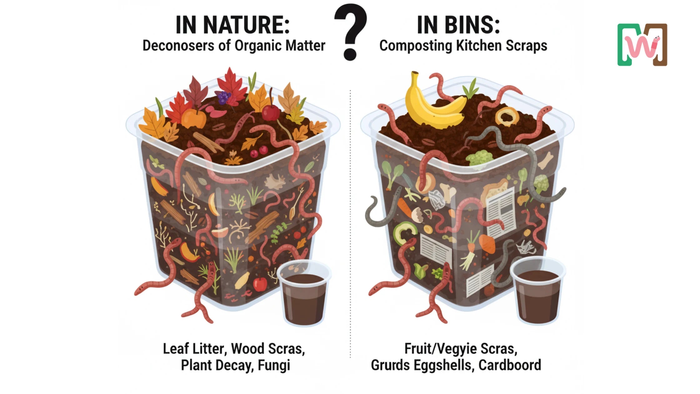 What Do Earthworms Eat in Nature vs. in Bins