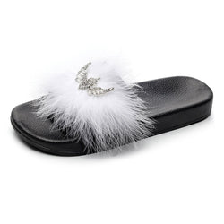 feather flip flops