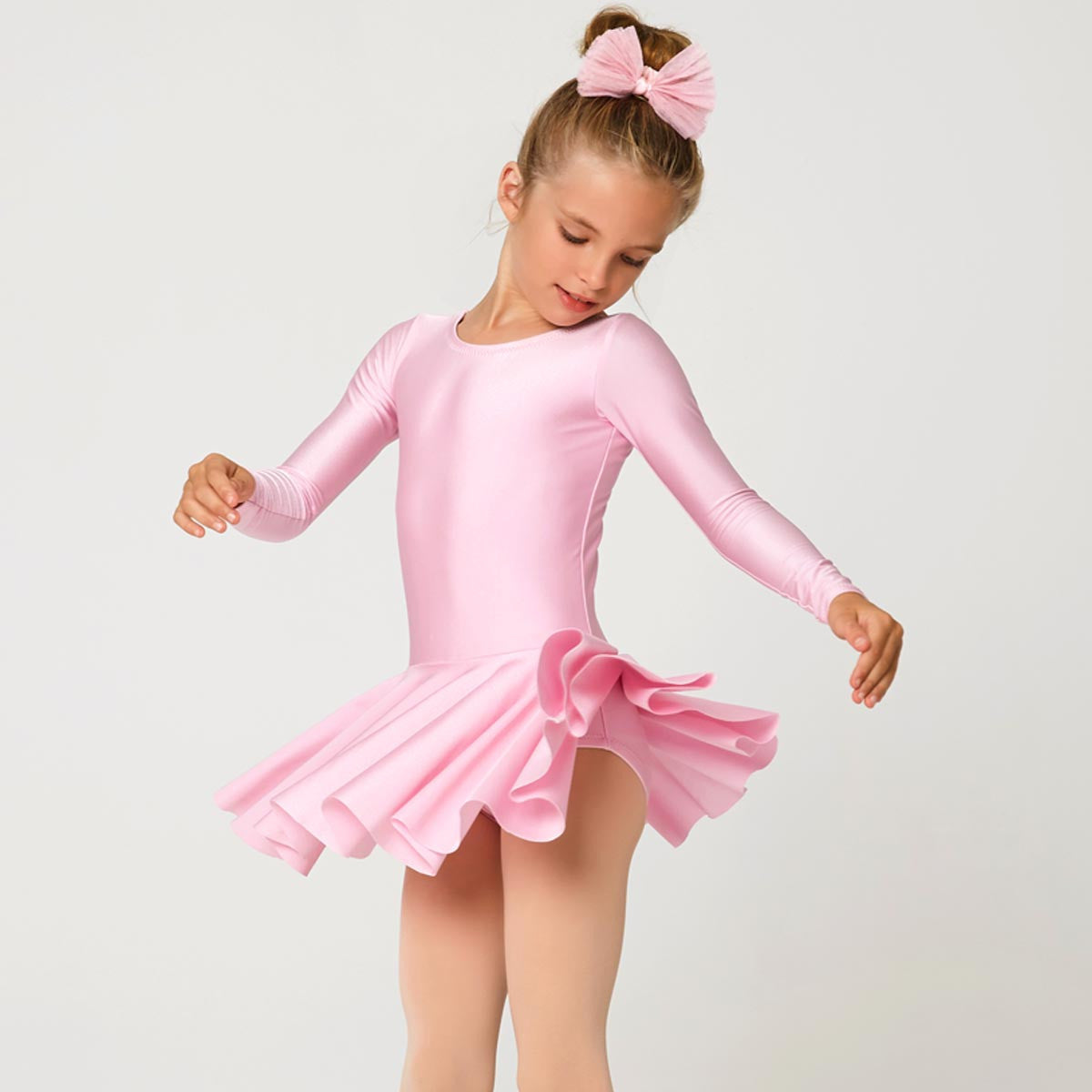 Ballet Skirt For Girls Dance Wear Tutus Dress Clothes For Kids Women  Leotard Short Sleeve Cotton Costumes Dancing Dancewear