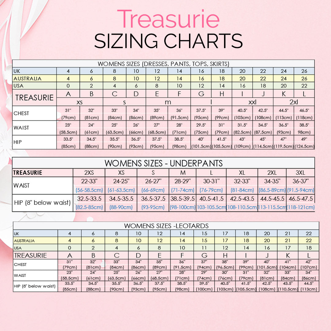 Treasurie Sizing Chart