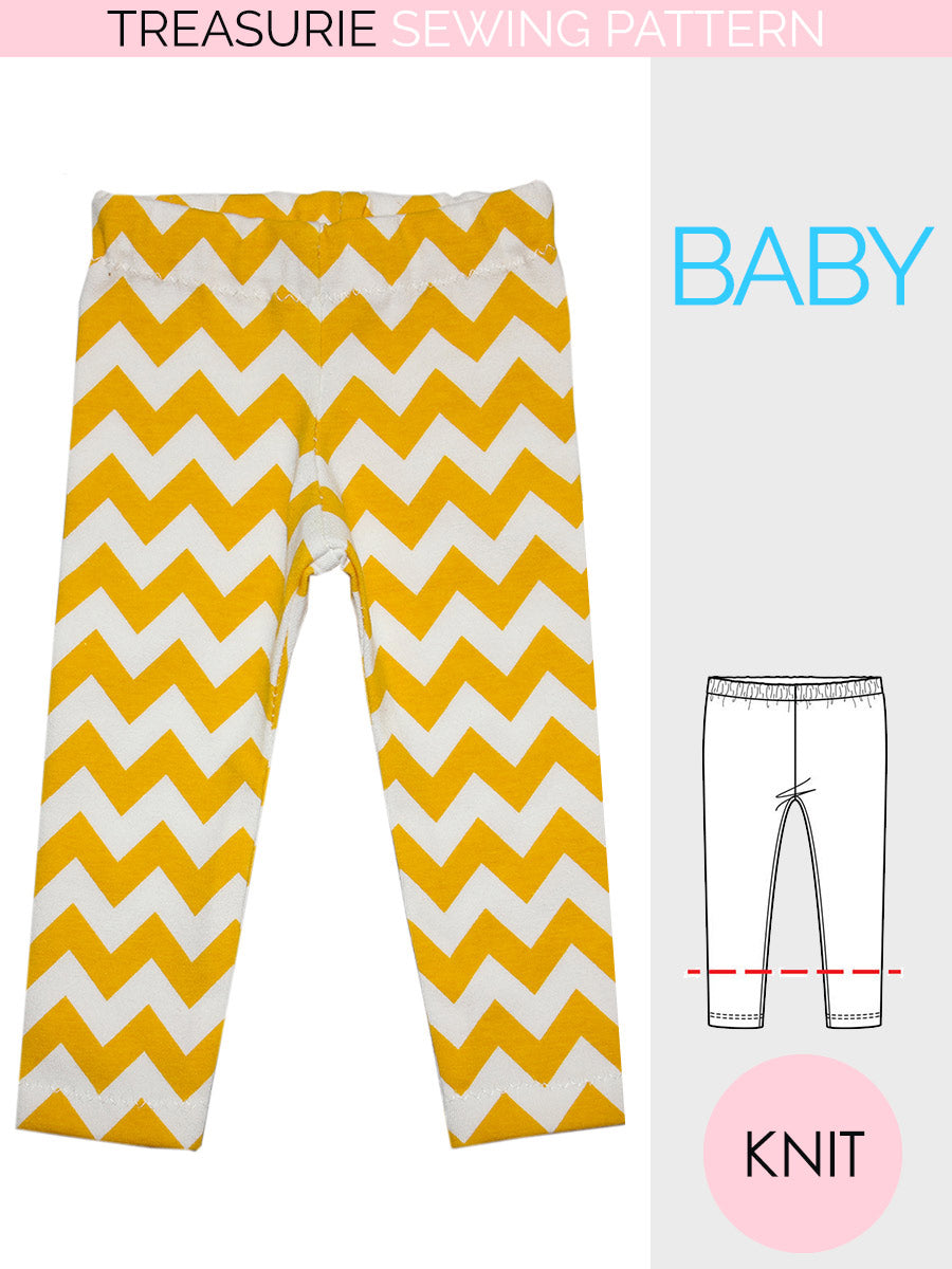 Baby Leggings Sewing Pattern – TREASURIE
