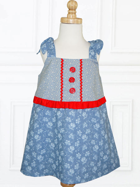 Cleo Girls Dress Sewing Pattern – TREASURIE