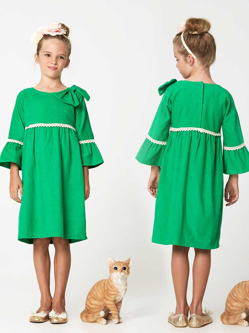 Anke Girls Dress & Top Sewing Pattern – TREASURIE