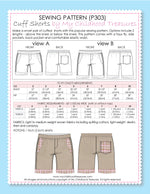 Boys Cuff Shorts Sewing Pattern – TREASURIE