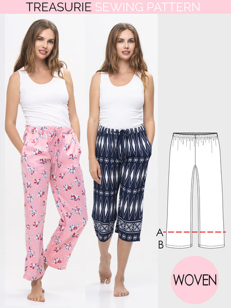 Womens Pants Patterns - W09 – TREASURIE