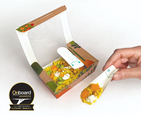 Global-C_Food_Box_wIntegrated_EcoTensil_PaperSpoon_PlasticFree_OnBoard_FoodService