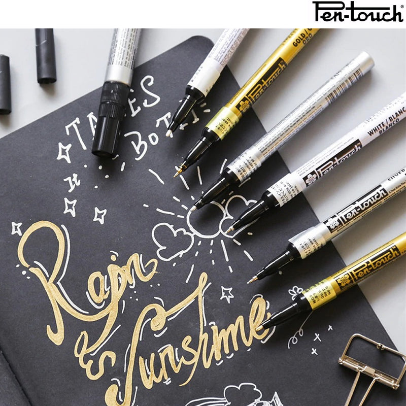 Sakura Pen Touch Permanent Metallic Paint Marker Gold 2.0mm