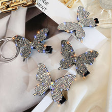 Load image into Gallery viewer, Rhinestone Butterfly Hair Clip
