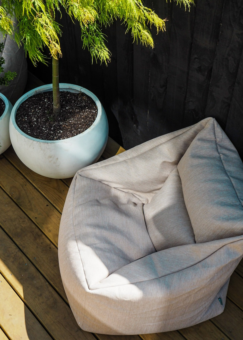 Outdoor Bean Bag Chair Natural