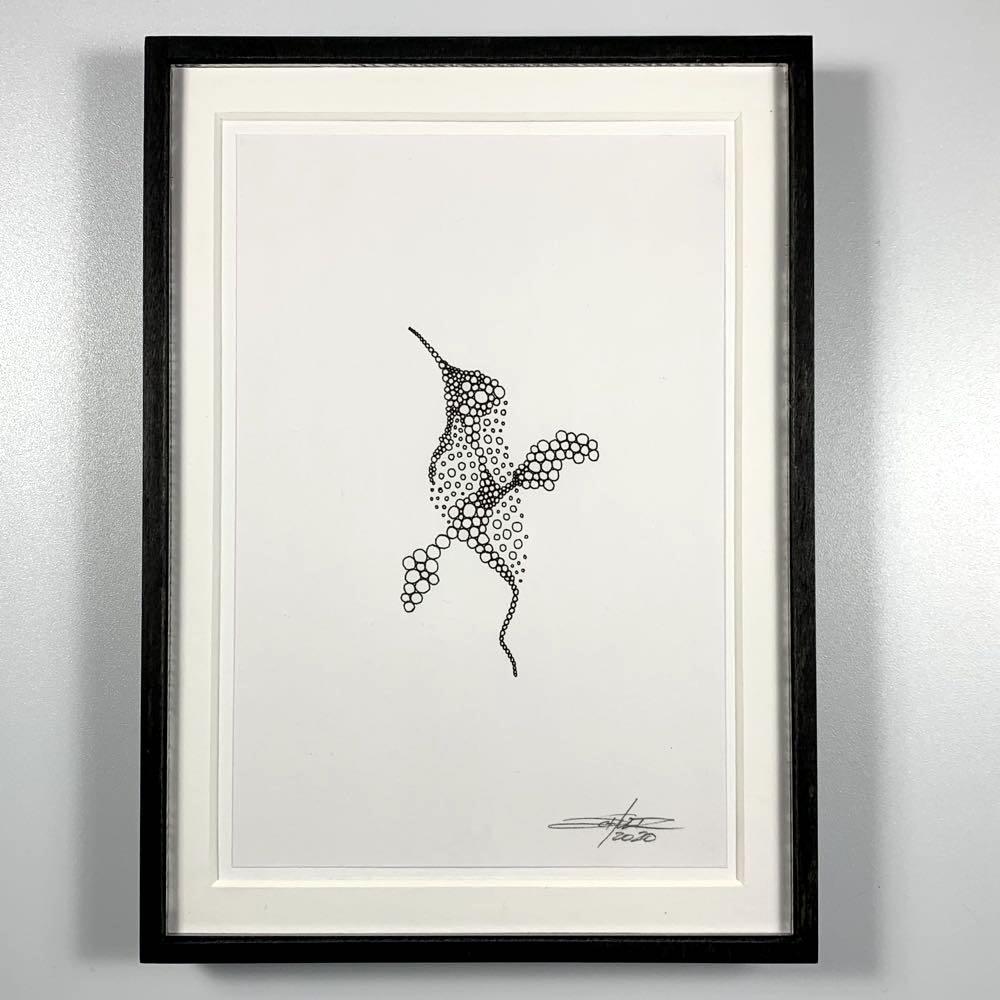 Framed Aves Spheraves - Original Art - MJS.ART