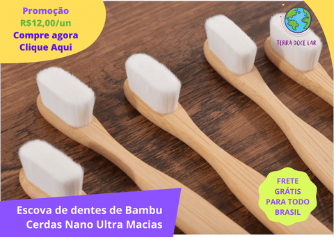 Escova de dentes de bambu
