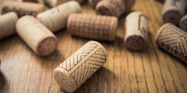 A selection of wine corks.