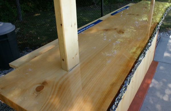 An outdoor epoxy bar top is capable of handling ambient heat with ease.