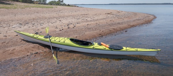 Epoxy and polyester resins are often used in the construction of watercrafts like this kayak.