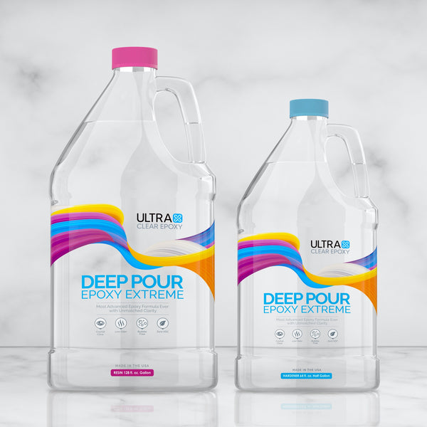 aaaaand we're back! Liquid Glass Deep Pour is back in stock! 💦 30% OFF  LIQUID GLASS DEEP POUR! 15% OFF SUPERCLEAR TABLE TOP! Coupons required!  See, By Superclear Epoxy