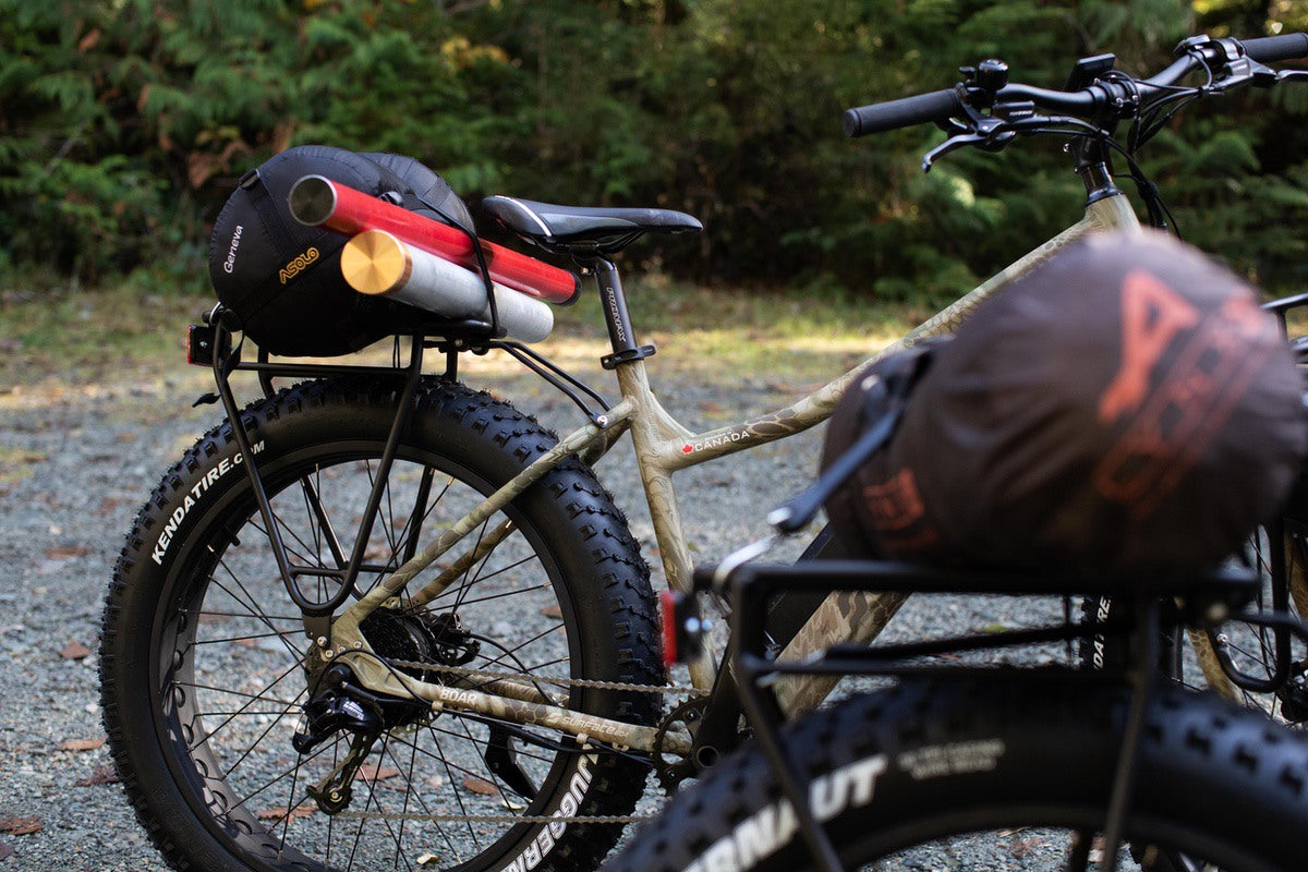 Rear tire of Surface 604 Fat Tire eBike after being checked by new rider