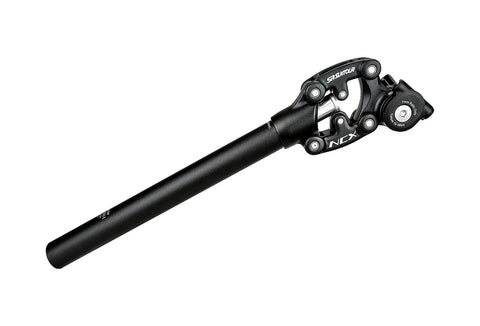 SR Suntour suspension seatpost on white background