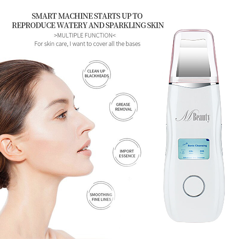 SkinLUX - LCD Ultrasonic Face Skin Scrubber