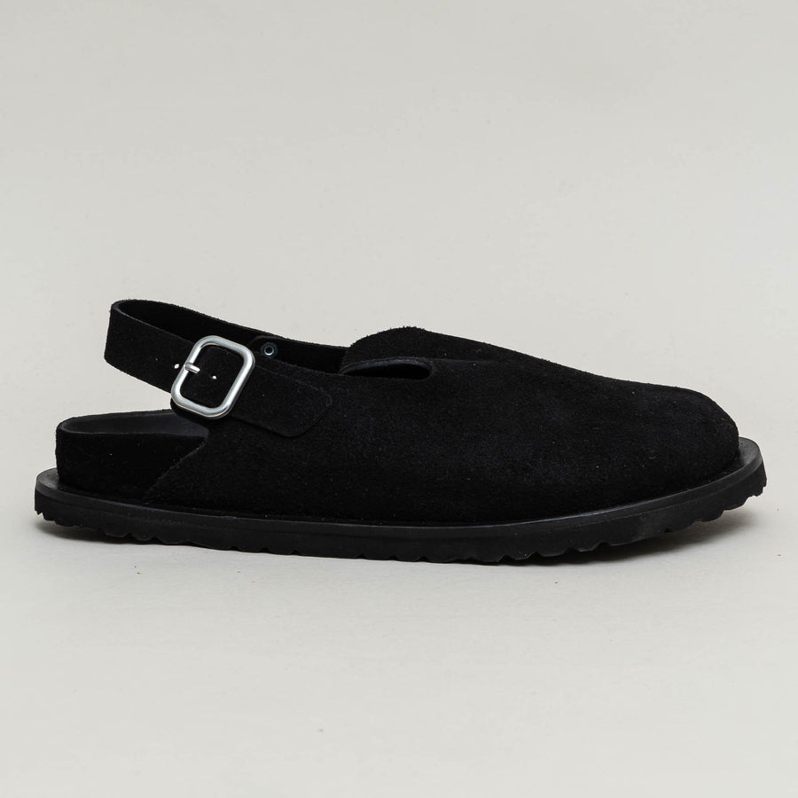 JIL SANDER x BIRKENSTOCK Berlin Suede Sandals BLACK - dot bianco JPYT860001MTZ00000001