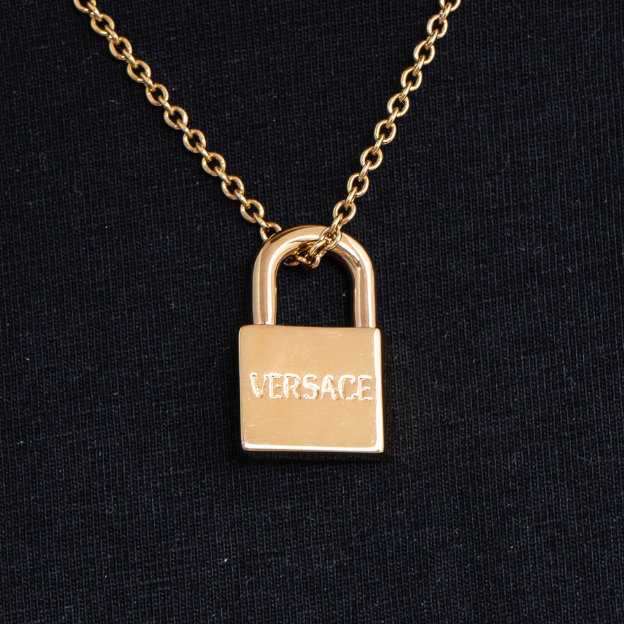 versace lock necklace