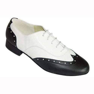 Kym Black and White Men Leather Ballroom Dance Shoes Online – Dance Amor Au