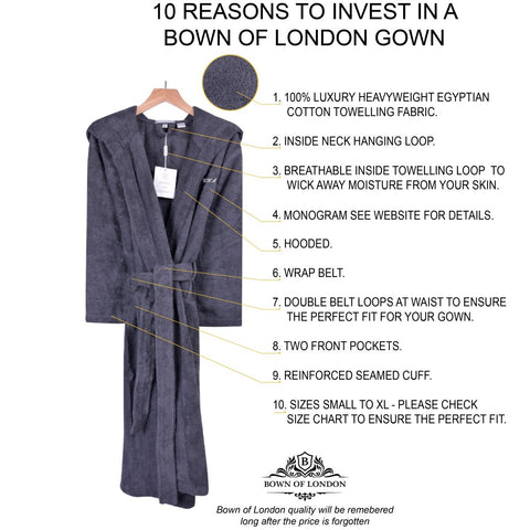 Women's Heavyweight Hooded Nua Cotton Dressing Gown - Dark Grey 10 Reasons to invest Content