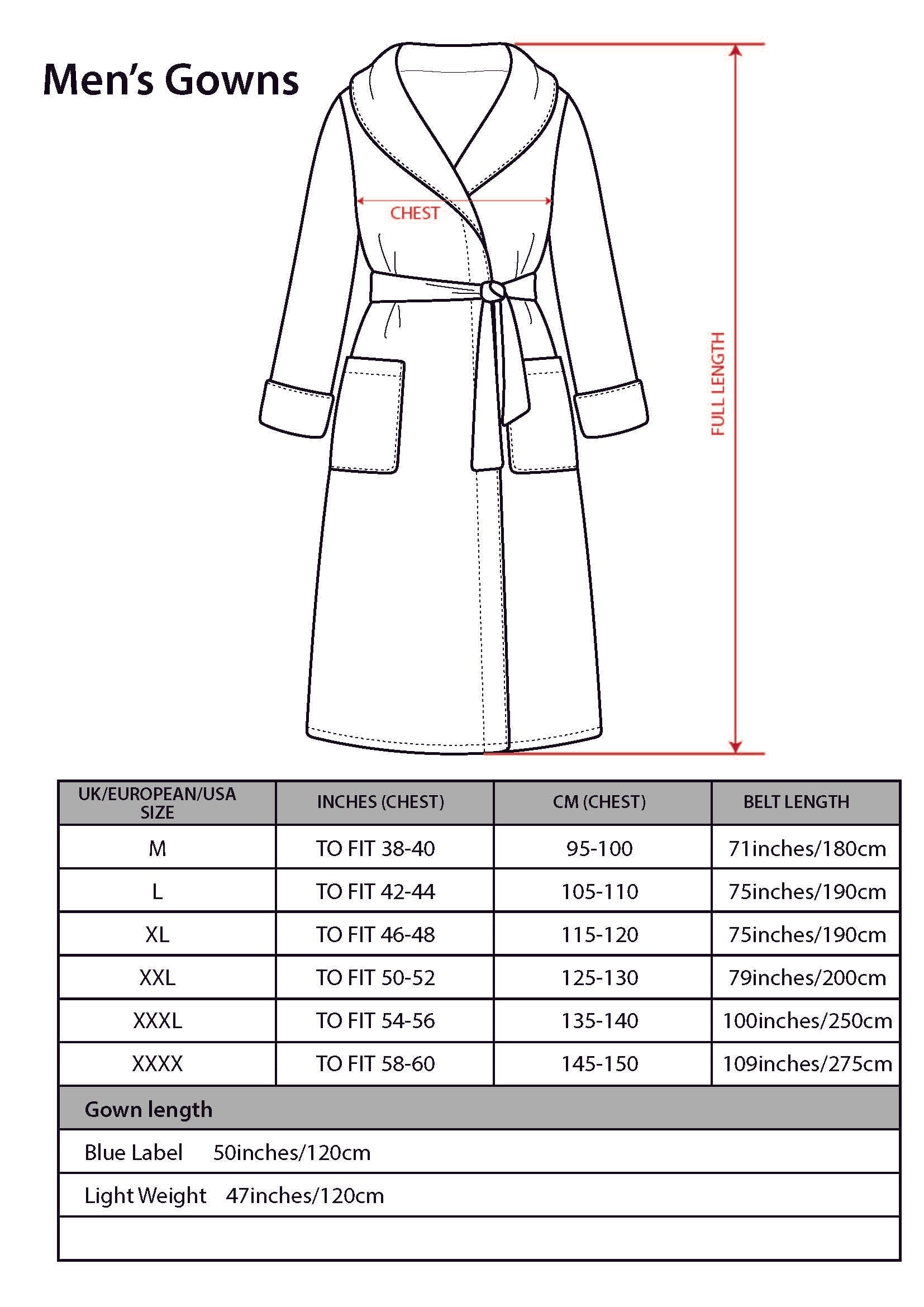 Size Charts