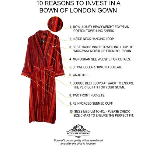 10 Reasons to invest in a Bown of London Gown - Men's Dressing Gown - Venezia | Bown of London Content