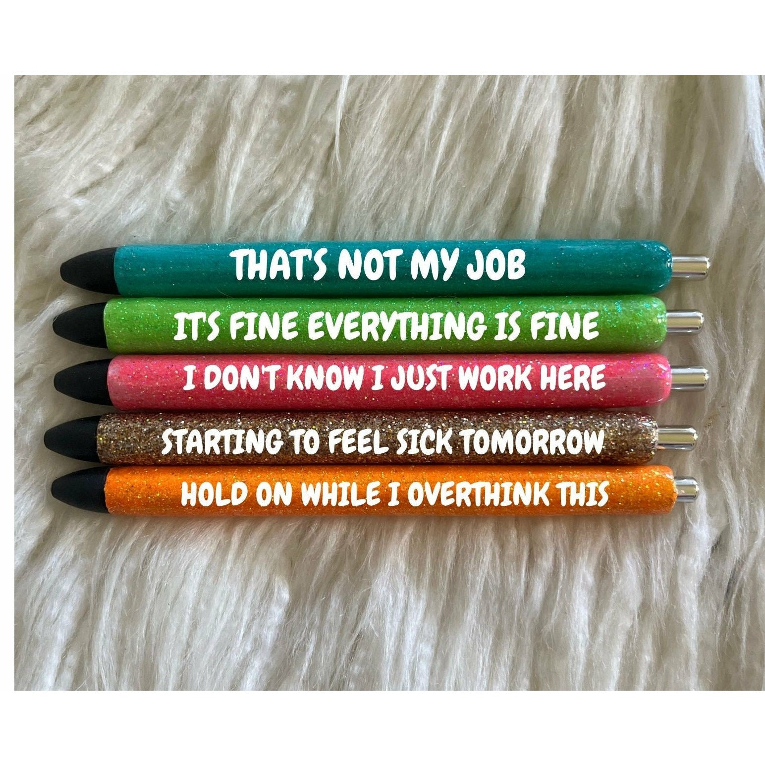 Sassy curse word days of the week pens - The Belle Marie Boutique