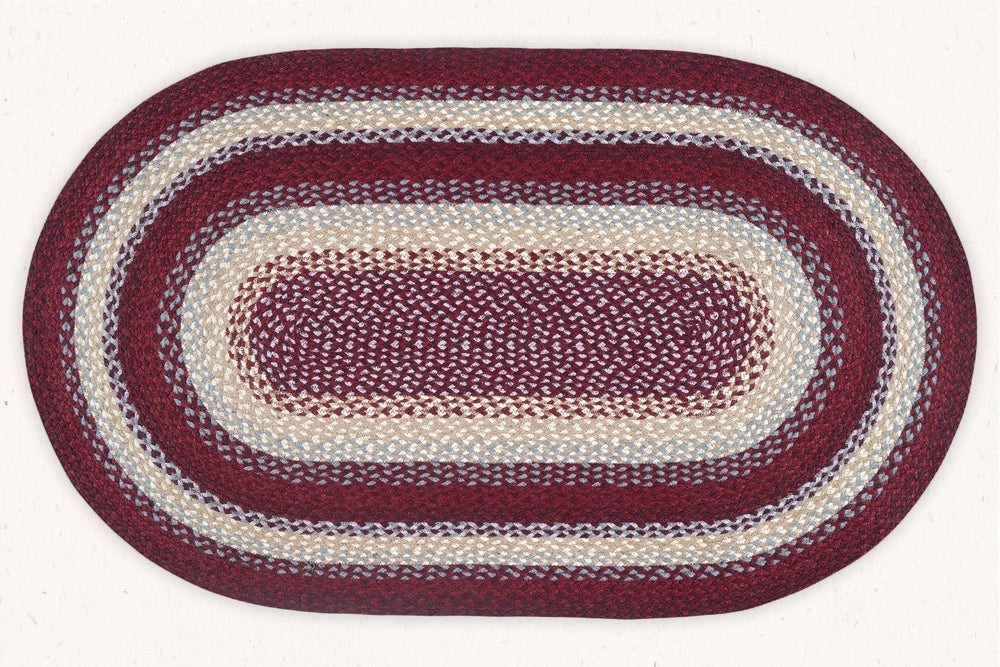 Madras Link Boho Oval Jute Braided Rug 160x230cm In Natural