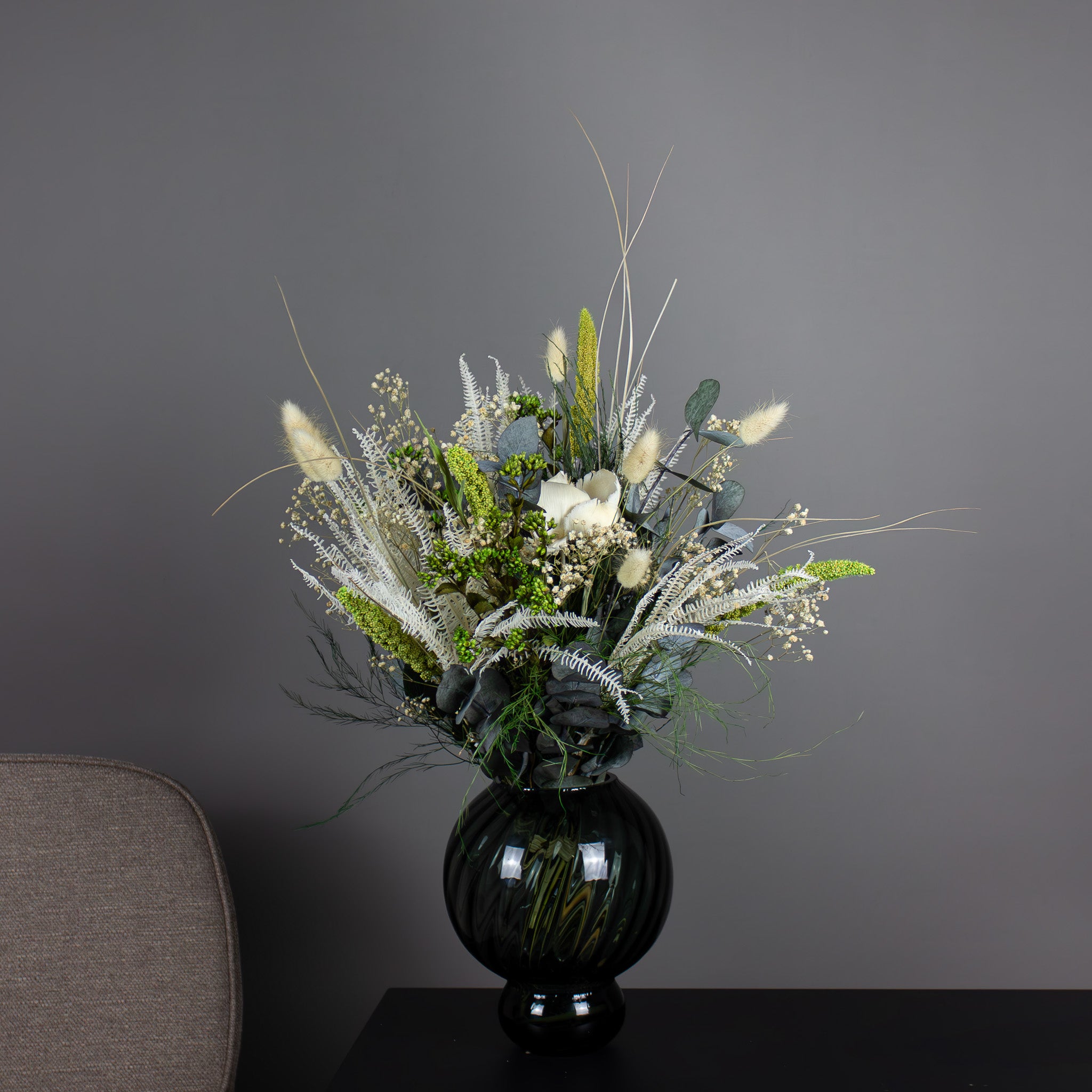 Billede af Living Flowers | Meadow Swirl Vase - Grå