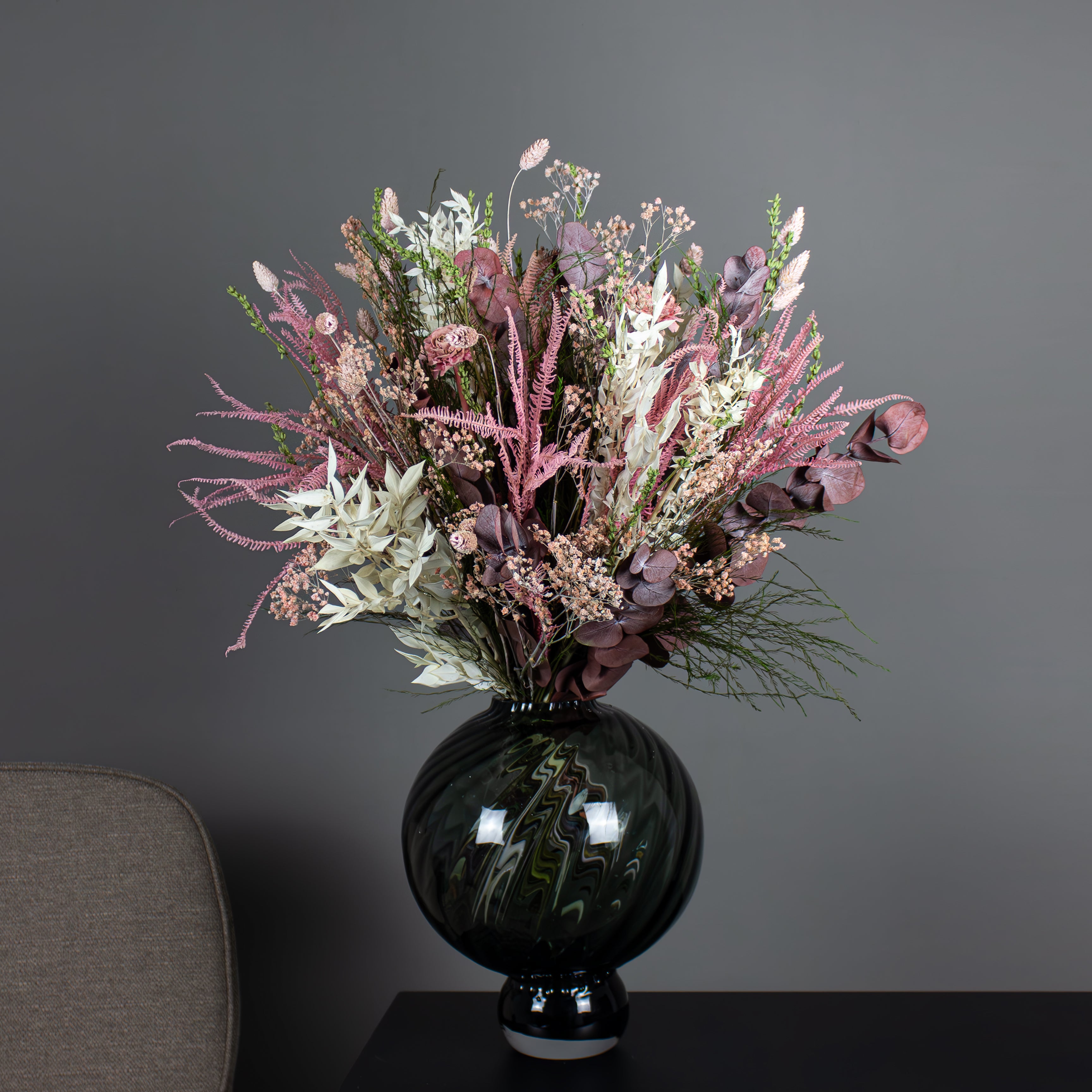 Billede af Living Flowers | Buket - Drømmen - Tørret Blomsterbuket - Luksuriøs, Højde: 55-60 cm- Evighedsblomster / Evighedsbuket