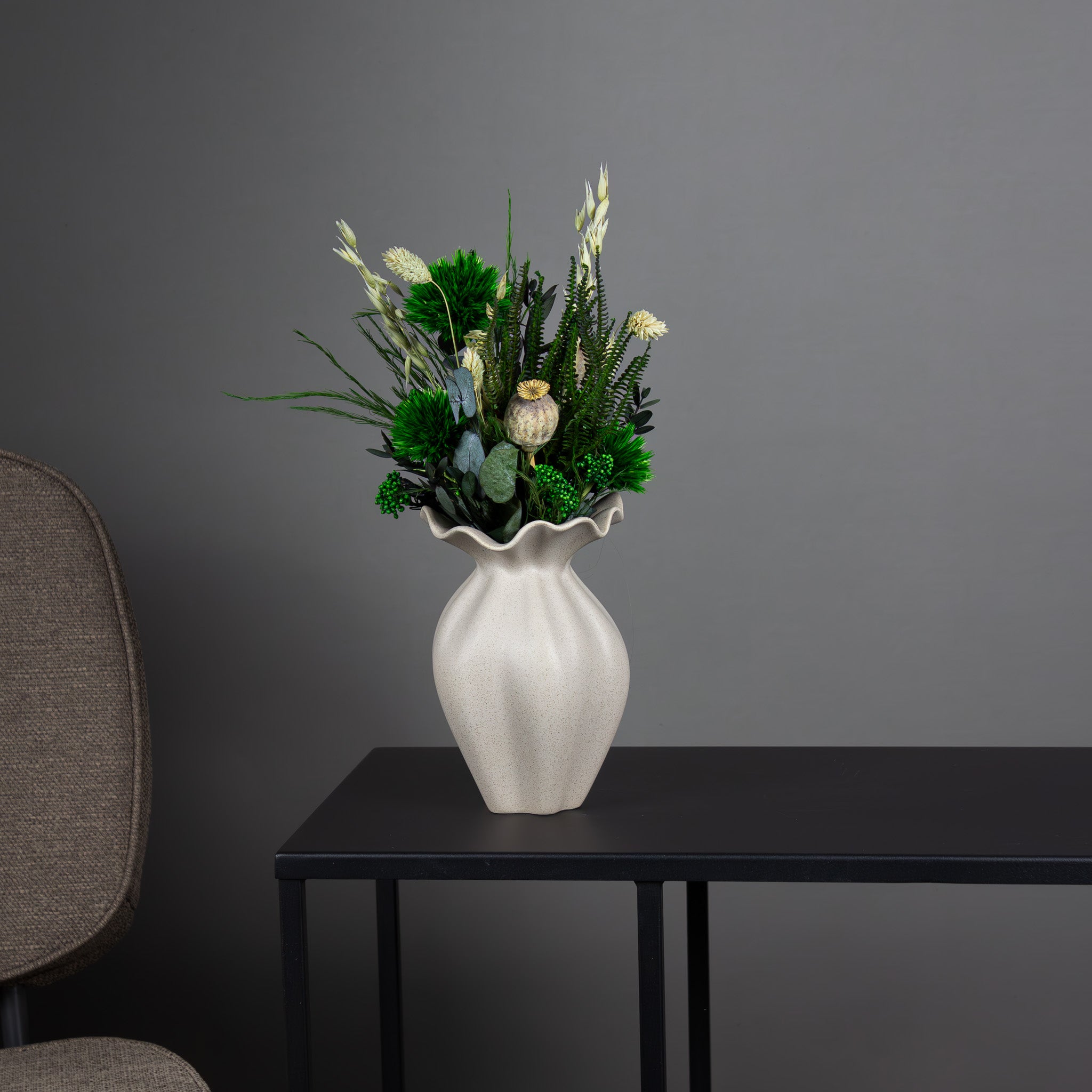 Billede af Living Flowers | Nellie Vase - Sand Small