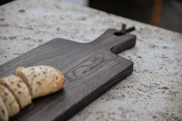 Serving board-Oakwood-Anthracite