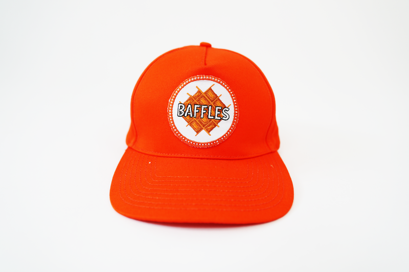 Baffles Crewmate Cap Orange / White - Norris Nuts Shop