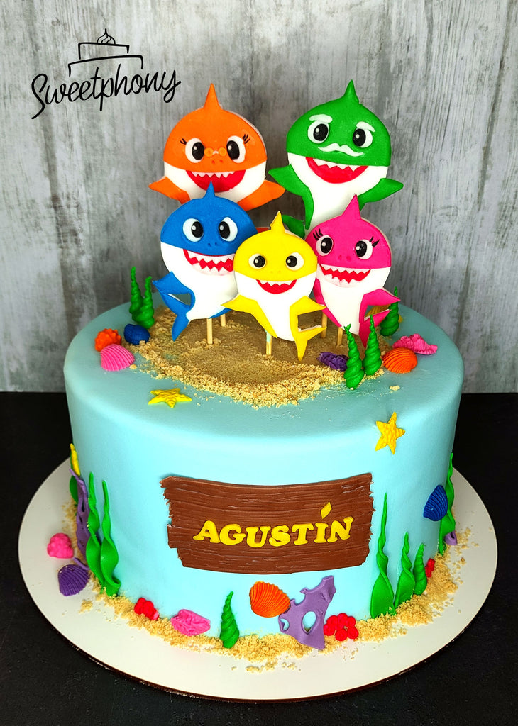 Torta Familia Babyshark – Sweetphony