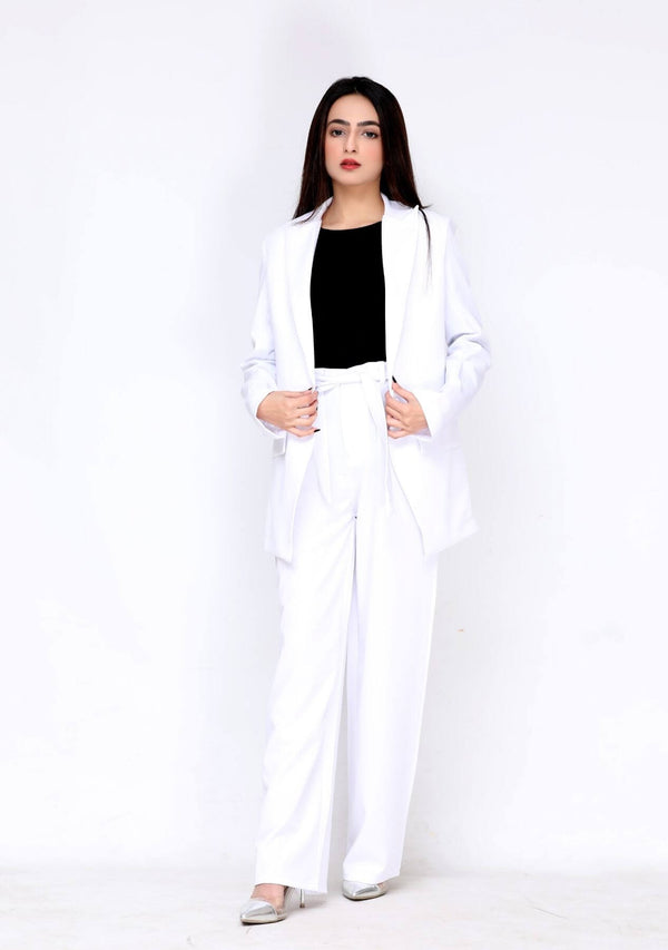 High Rise Wide Leg Pant with Pocket - white – Nine Ninety Nine