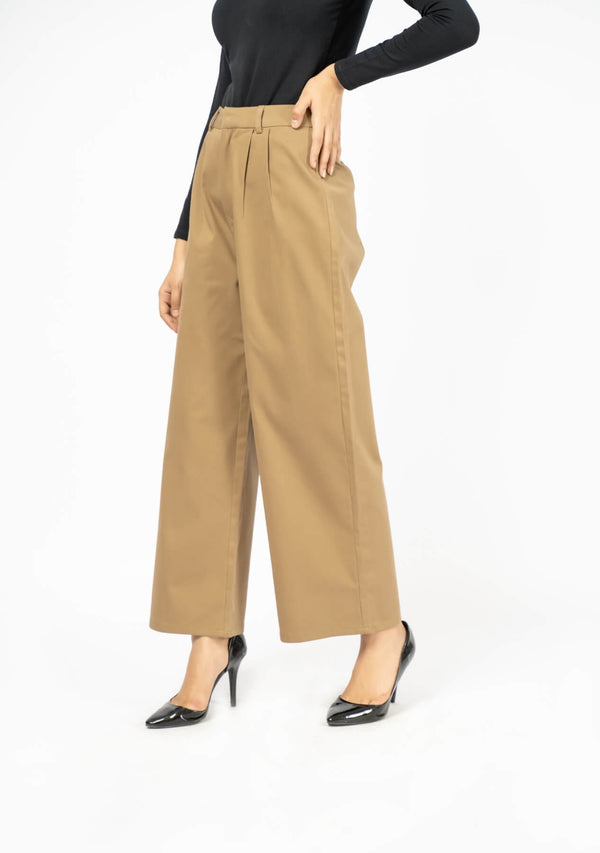 Alex Wide Leg Pleated Pants-BESTSELLERS