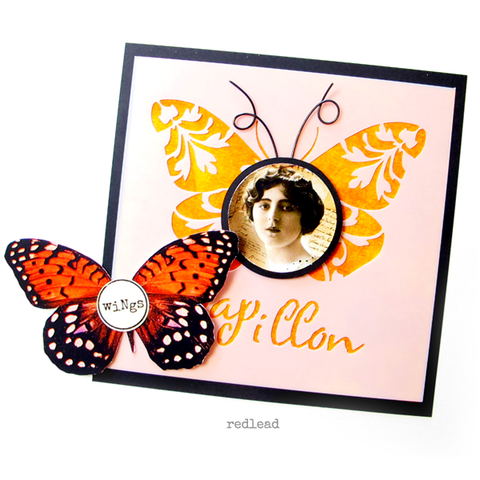 Butterfly Stencils Butterfly Rubber Stamps Butterfly Collage Sheets