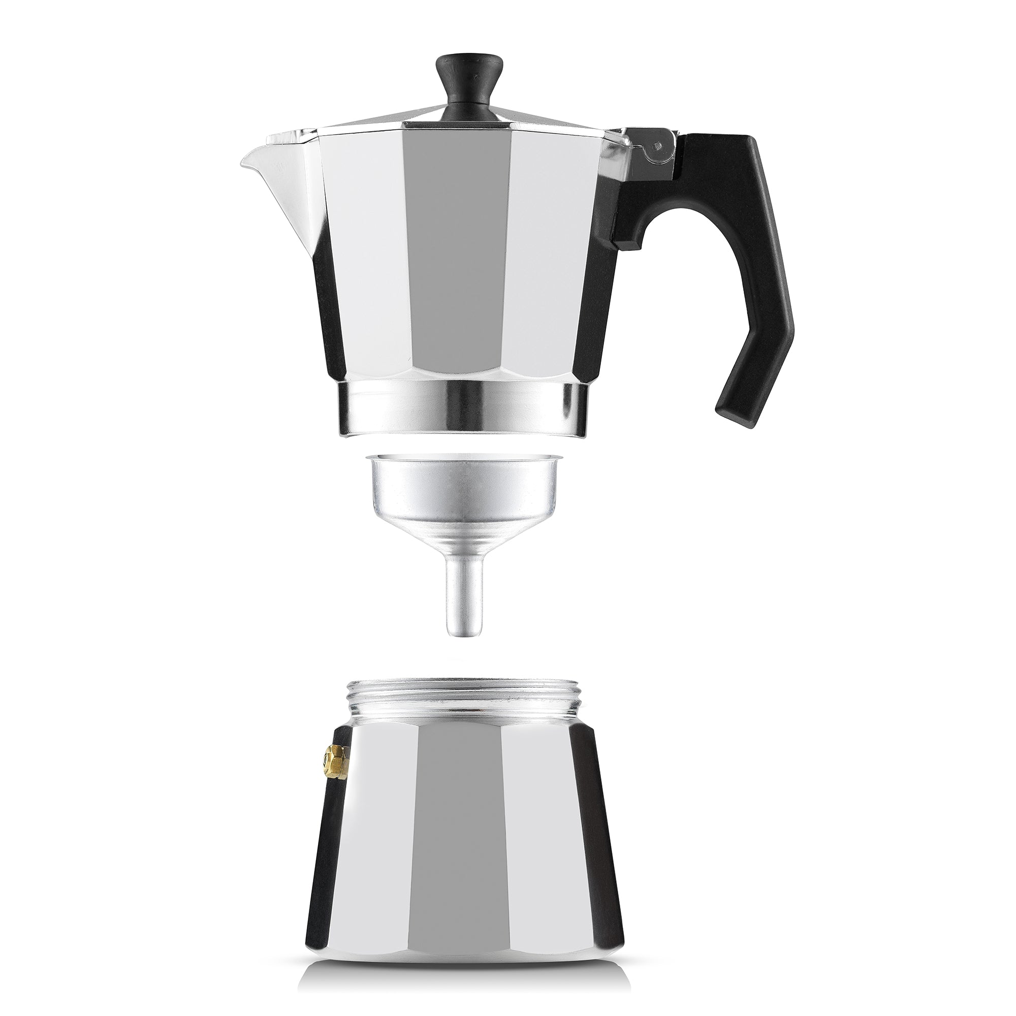 JoyJolt Italian Moka Pot Stovetop Aluminum Espresso Maker-image-44