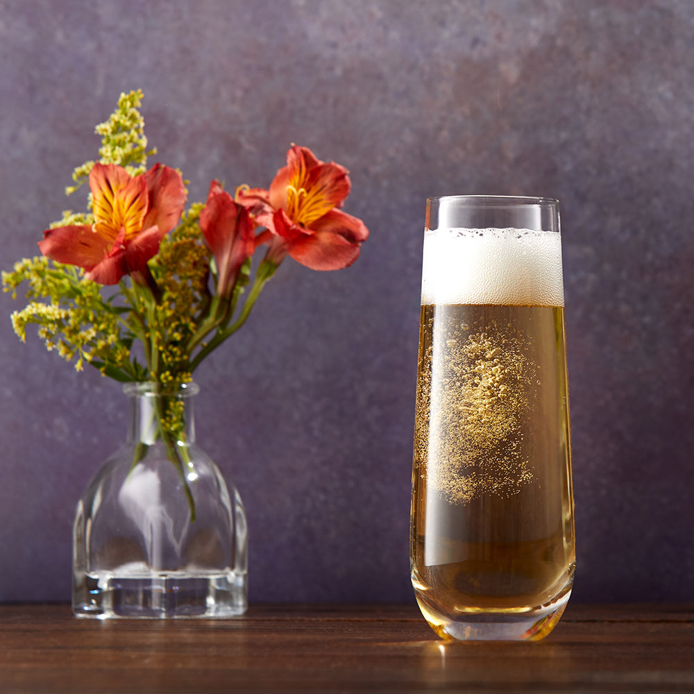 JoyJolt – ELLE 6oz Champagne Glasses. Vintage Style Unique Drinking Mimosa  Glasses, Cocktail Glasses or Wedding Champagne Flutes.
