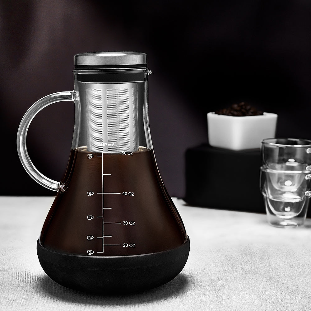  Airtight Cold Brew Coffee Maker with EXTRA-THICK Glass
