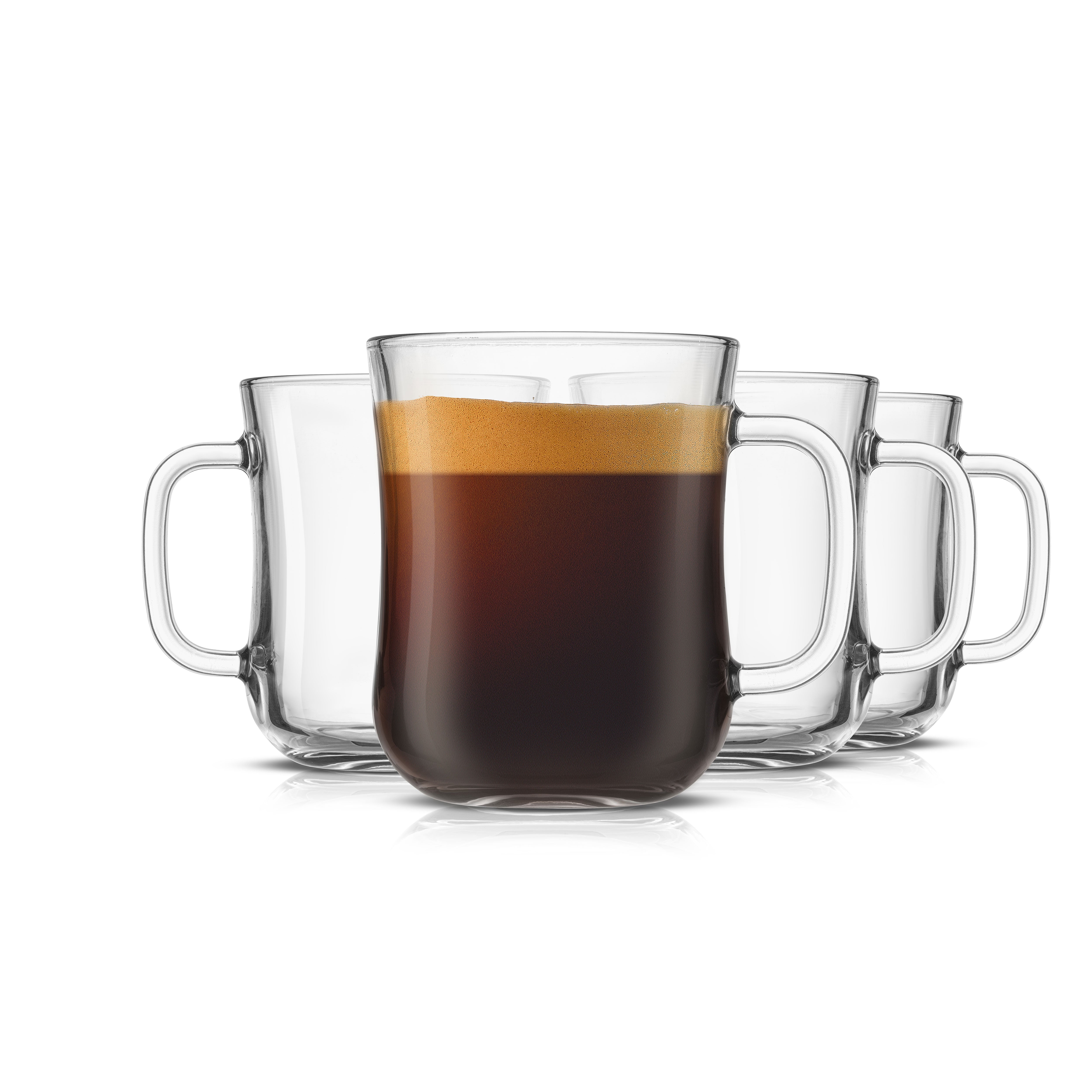 Savor Double Wall Glass Coffee Mug Set