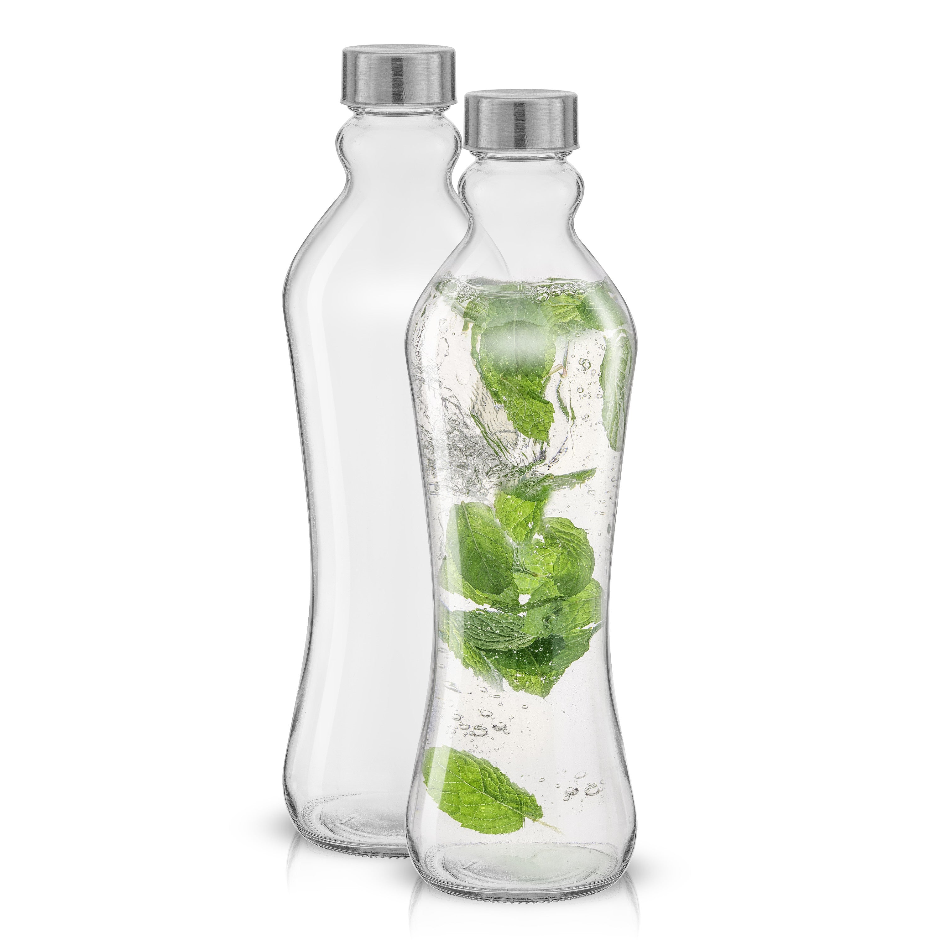 Glass Juicing Bottles With 2 Straws 2 Lids W Holes Reusable - Temu