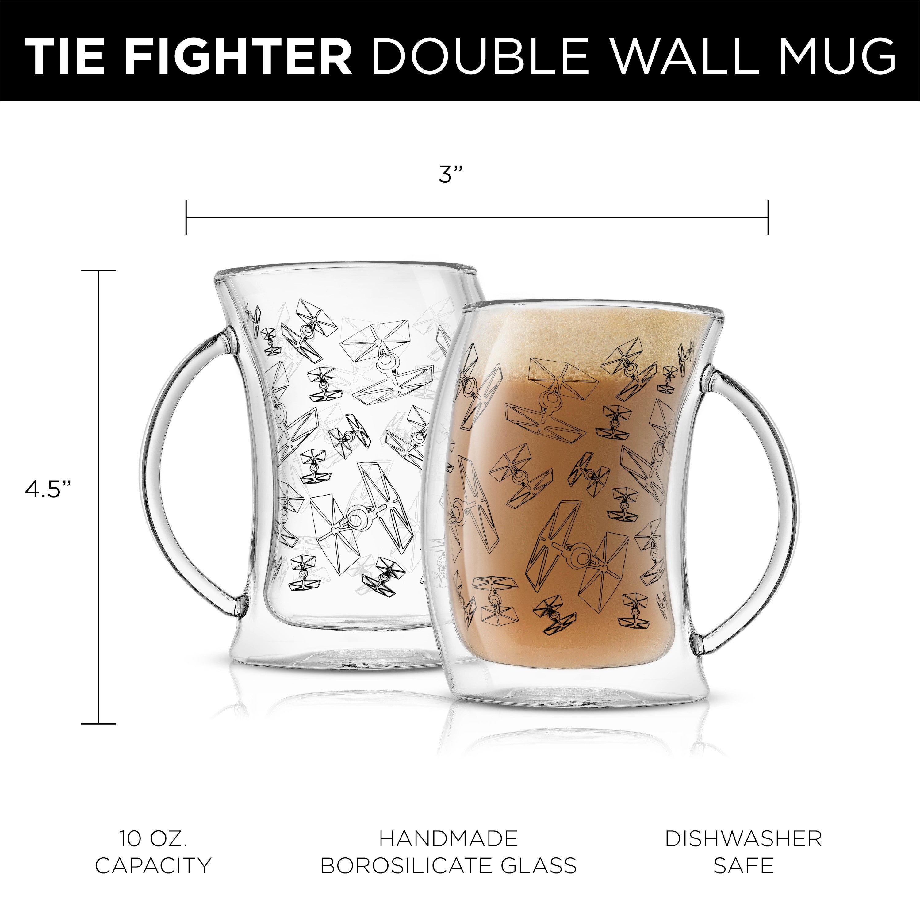 Star Wars™ The Mandalorian™ Mystic Double Wall Glass Mugs - 13.5 oz 